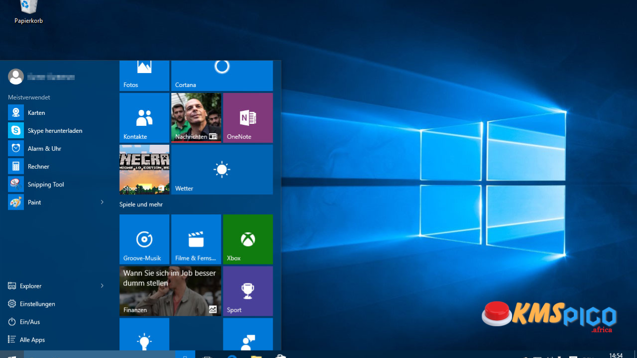 Windows 10 Version 1703 German (64Bit) Free Download