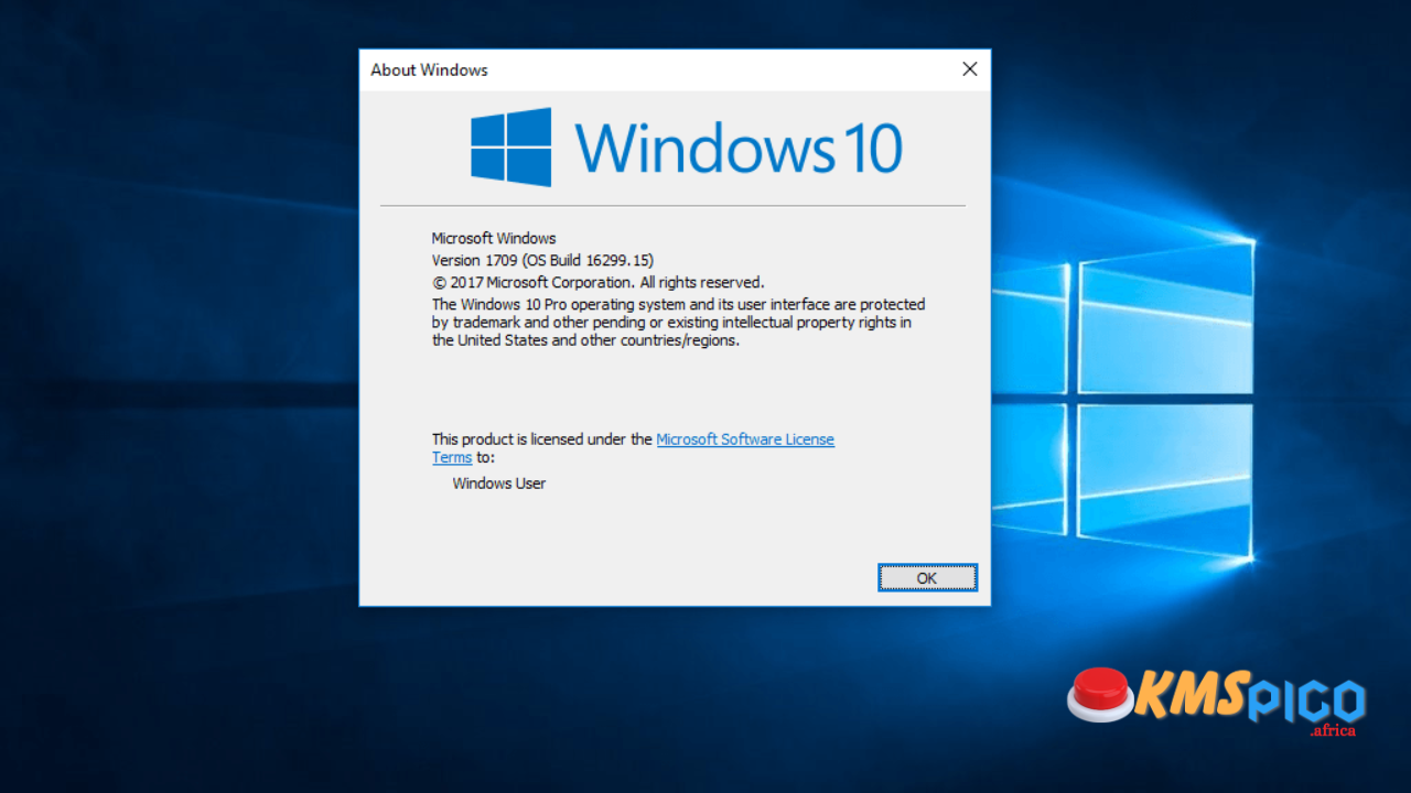 Windows 10 Version 1709 English US (64Bit)