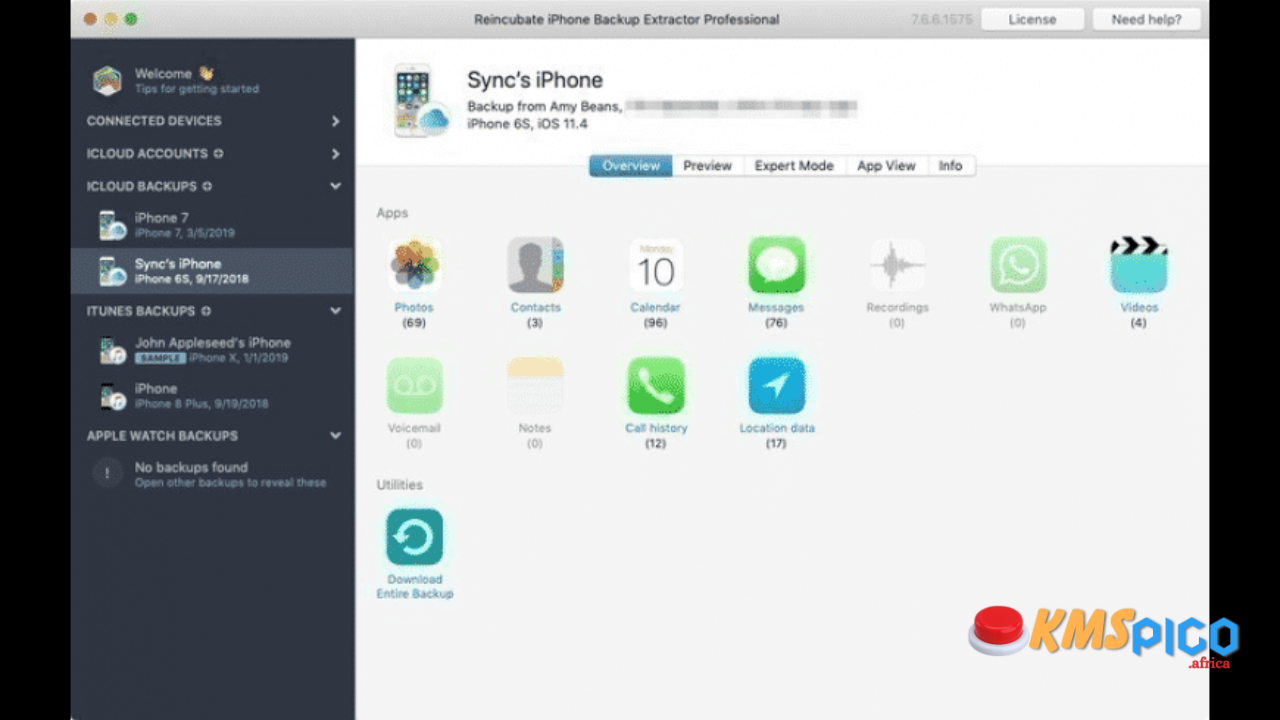 iPhone Backup Extractor 7.6.2.793