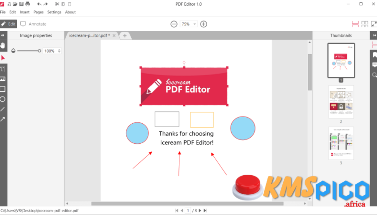 Icecream PDF Editor Pro PC Free Download