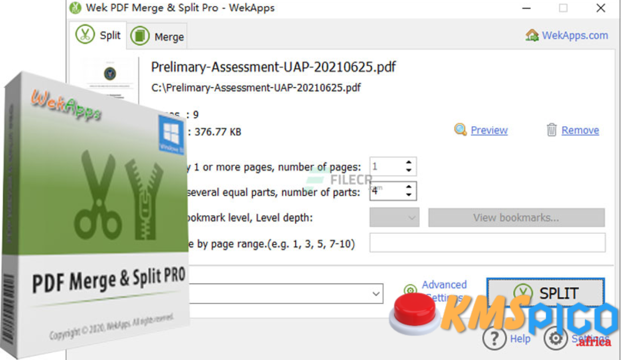 WekApps PDF Merge & Split Pro