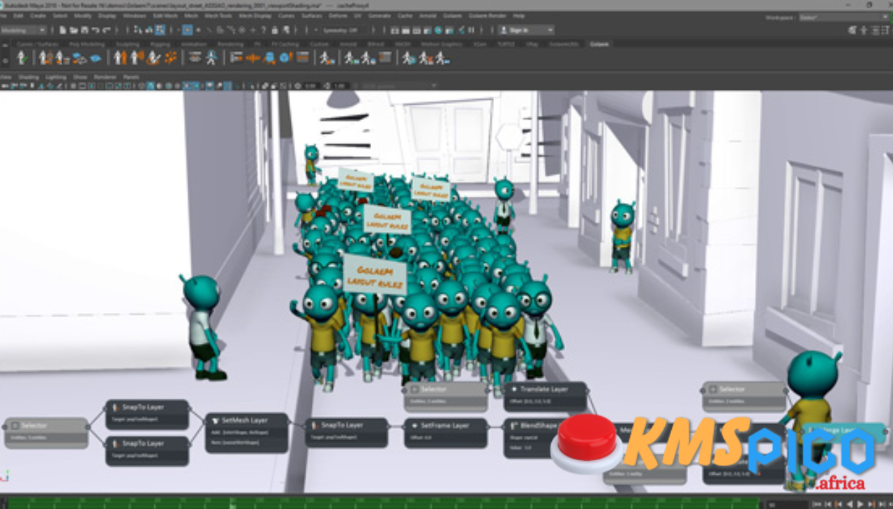 Golaem Crowd for Maya Free Download 